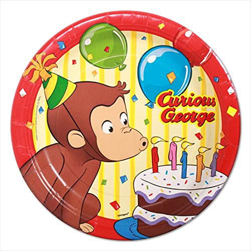 Curious George Small Paper Plates (8ct) Curious George Small Paper Plates (8ct)