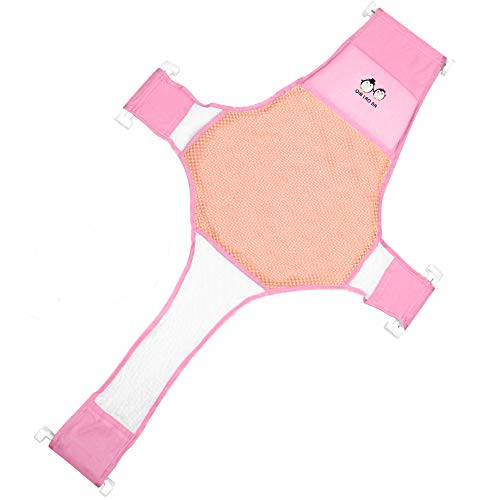 StillCool Infant Baby Bath Sling Shower Mesh Bathing Cradle Rings for Tub Bathtub not Included Pink StillCool Infant Baby Bath Sling Shower Mesh Bathing Cradle Rings for Tub Bathtub not Included Pink