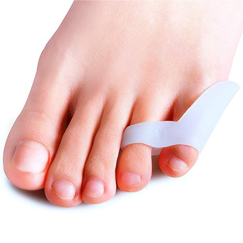 Povihome Pinky Toe Bunionette Corrector Silicone Double   Loop Toe Separators for Tailors Bunion Bunionette Protect   Pain Relief Pinky Toe Cushion Guard Tailor s Bunionette Protector   10 Pack