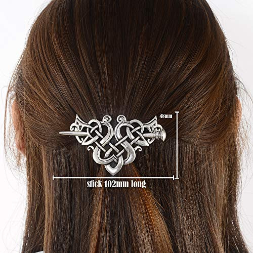 Viking Celtic Hair Clips Hairpin Wiccan Hair Sticks Ladies Hair Accessories Triangle Clips for Long Hair Slide Pin Irish Hairstick Celtic Knot Viking Jewelry Viking Celtic Hair Clips Hairpin Wiccan Hair Sticks Ladies Hair Accessories Triangle Clips for Long Hair Slide Pin Irish Hairstick Celtic Knot Viking Jewelry
