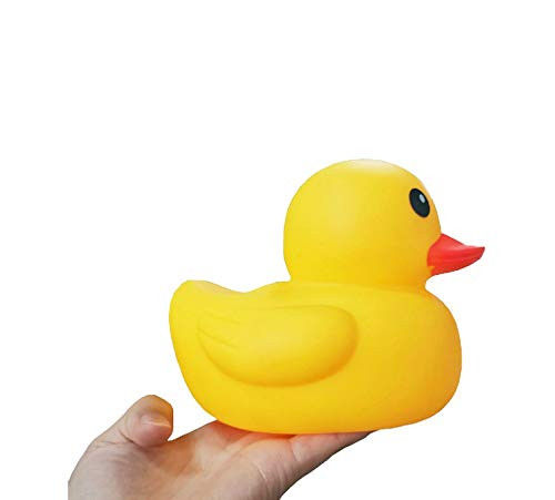 Sohapy Large Rubber Duck Baby Shower Rubber Ducks Squeak Fun Baby Yellow Rubber Bath Toy Float Fun Decorations for Shower Birthday Party Favors Cupcake Topper Carnival Game Gift