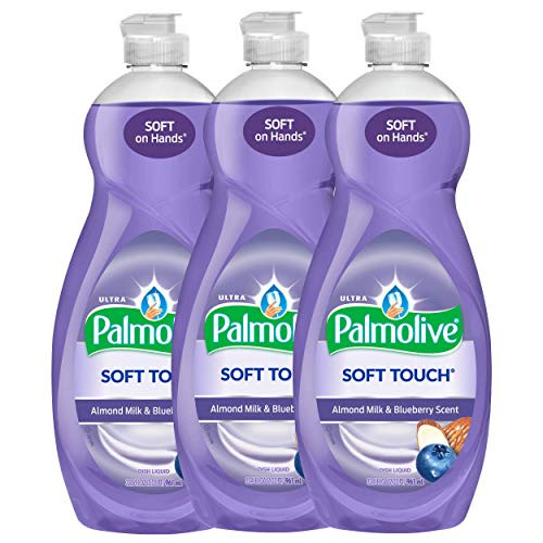 Palmolive Ultra Soft Touch Almond Milk   Blueberry Dish Soap 591 ml   20 FlOz   3 Packs