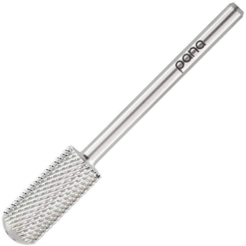 PANA Professional 3 32  Shank Size   Smooth Top Small Barrel Silver Carbide Bit Medium Grit   Nail Drill Bit for Dremel Machine