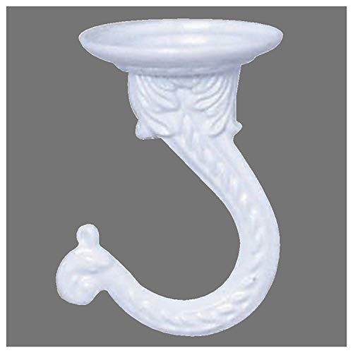 Panacea 86102 Swag Ceiling Hooks White Pack of 2