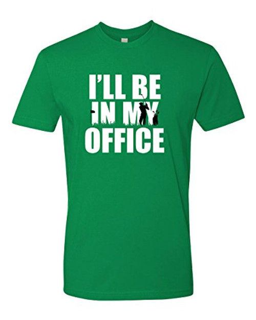 Panoware Men s Funny Golf Retirement Gifts T Shirt   I ll Be in My Office Kelly Green Small