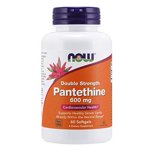 NOW Supplements Pantethine Coenzyme A Precursor 600 mg Double Strength Cardiovascular Health* 60 Softgels NOW Supplements Pantethine Coenzyme A Precursor 600 mg Double Strength Cardiovascular Health* 60 Softgels