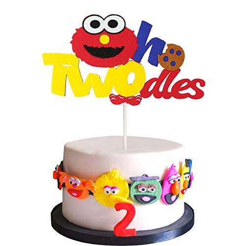 PANTIDE Sesame Inspired Two Birthday Cake Topper Oh Twodles 2nd Birthday Cake Topper Sesame Party Decoration Party Supplies Elmo Cake Topper Cookie Monster Cake Decoration for Boys and Girls PANTIDE Sesame Inspired Two Birthday Cake Topper Oh Twodles 2nd Birthday Cake Topper Sesame Party Decoration Party Supplies Elmo Cake Topper Cookie Monster Cake Decoration for Boys and Girls