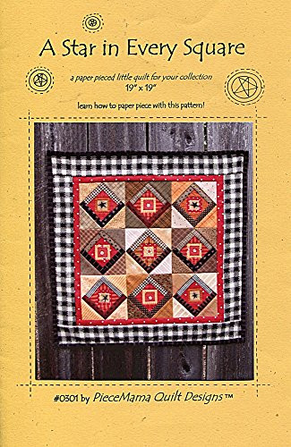 PieceMama Quilt Design Pattern 0301 A Star in Every Square Little Quilt