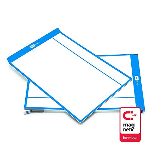 PATboard Scrum Board and Kanban Board   Magnetic Task Cards   L  Large    Set of 8   Blue