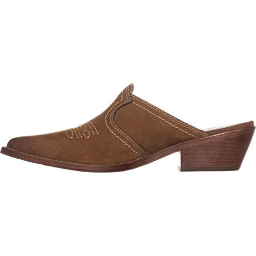 Patricia Nash Womens Battista Leather Pointed Toe Mules Tan Size 55
