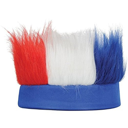 PMU Patriotic Hairy Headband  Red White Blue  Party Accessory  1 Pkg  Pkg 3