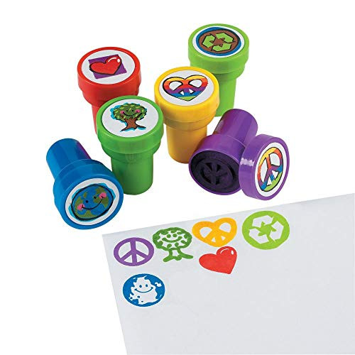 Fun Express Peace Sign STAMPERS   Stationery   24 Pieces