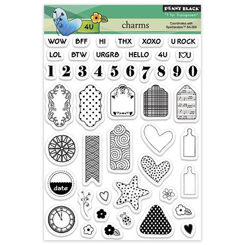 Penny Black Decorative Rubber Stamps Charms