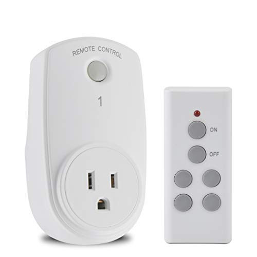 Remote Control Outlet Wireless Switch Plug for Electrical Household Appliances, 100-feet Range, 1Rx-1Tx Remote Control Outlet Wireless Switch Plug for Electrical Household Appliances, 100-feet Range, 1Rx-1Tx