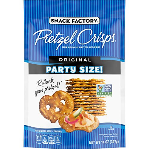 Snack Factory Pretzel Crisps Original Flavor Large Party Size 14 Oz