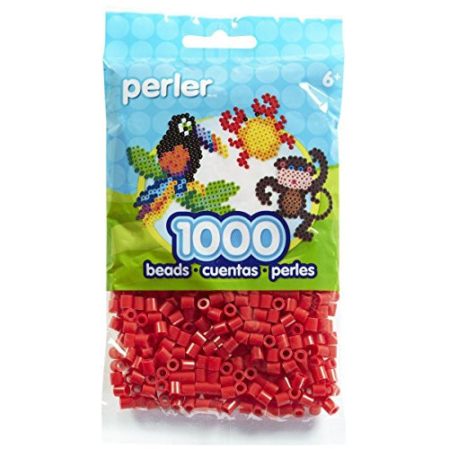 Bulk Buy  Perler Beads 1000 Count Red  3 Pack