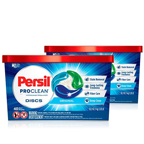 Persil ProClean Discs Laundry Detergent Original 40 Count Pack of 2