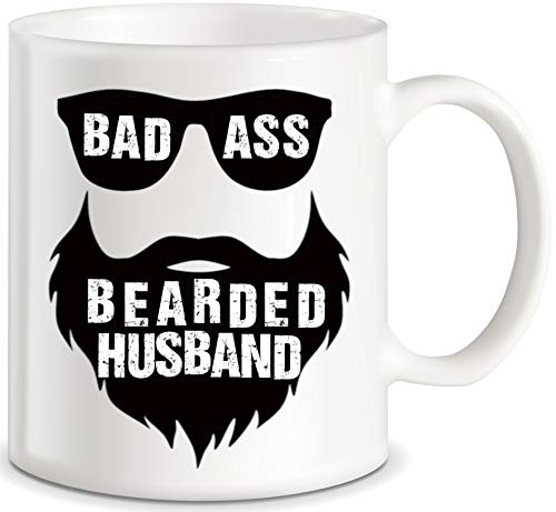 Bad Ass Bearded Husband Funny Coffee Mug Best Anniversary Birthday Valentines Day Gifts For Husband Men Unique Present Idea From Wife Spouse Fun Novelty Coffee Cup For Mr Hubby Gag Gift for Christmas Bad Ass Bearded Husband Funny Coffee Mug Best Anniversary Birthday Valentines Day Gifts For Husband Men Unique Present Idea From Wife Spouse Fun Novelty Coffee Cup For Mr Hubby Gag Gift for Christmas