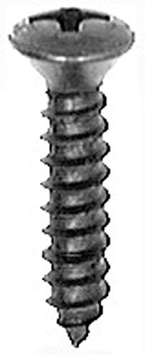 Clipsandfasteners Inc 100 8 X 3 4  Phillips Oval Head Tapping Screws Black Oxide