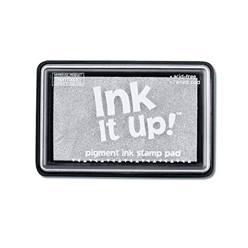 Darice Pigment Ink Stamp Pad Silver  6 Pack  1027 24