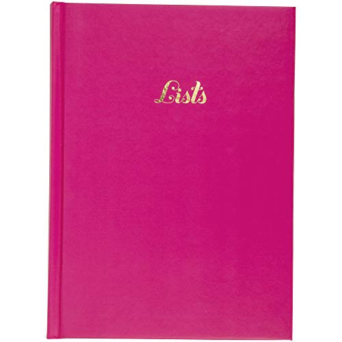 C.R. Gibson Pink 'List' Bound Journal and Notebook, 224 Pages, 6'' W x 8.25'' H