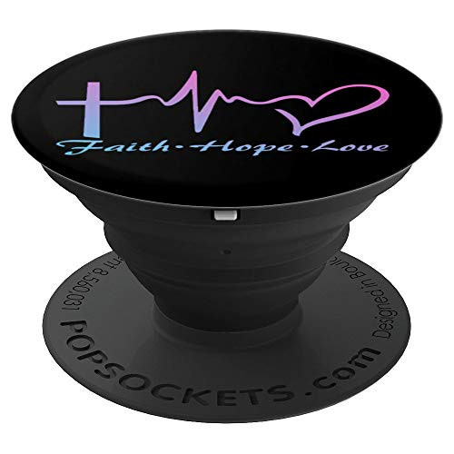 Pink Blue Faith Hope Love Heartbeat Heart Christian Cross PopSockets Grip and Stand for Phones and Tablets Pink Blue Faith Hope Love Heartbeat Heart Christian Cross PopSockets Grip and Stand for Phones and Tablets