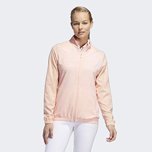 adidas Golf Women s Essentials Full Zip Wind Jacket Glow Pink XX Large
