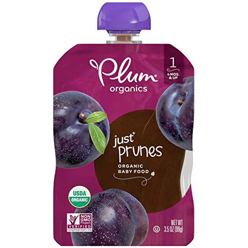 Plum Organics Stage 1 Organic Baby Food Prune Puree 35 Ounce Pouch  Pack of 12