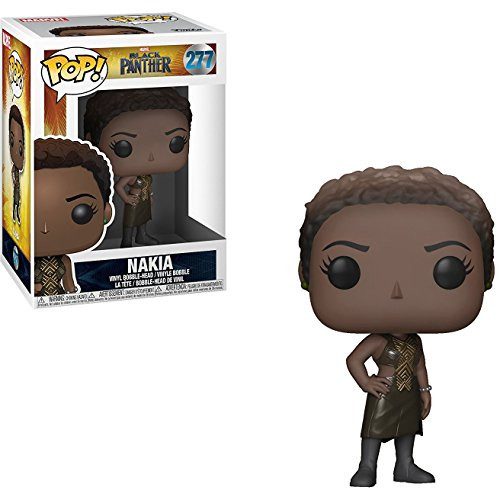 Nakia  Black Panther x Funko POP  Marvel Vinyl Figure   1 POP  Compatible PET Plastic Graphical Protector Bundle   277   23349   B