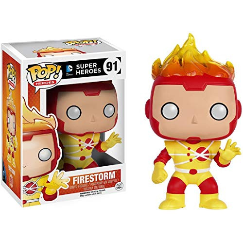 Funko Firestorm  DC Universe x POP  Heroes Vinyl Figure   1 POP  Compatible PET Plastic Graphical Protector Bundle   091   07264   B