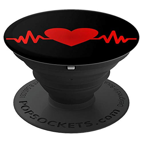 Heartbeat Pop Phone Grip For Smartphones   Tablets PopSockets Grip and Stand for Phones and Tablets