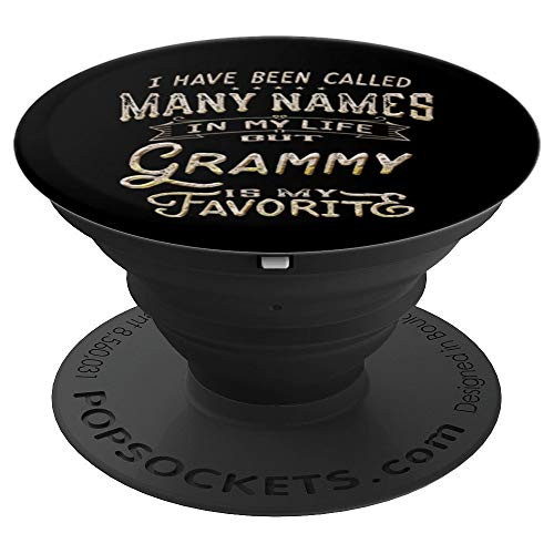 Grammy Is My Name Spoiling Is My Game Grandma Pop Socket PopSockets Grip and Stand for Phones and Tablets