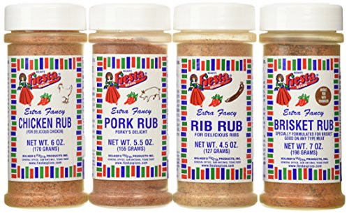Bolner s Fiesta Extra Fancy Meat Rub 4 Flavor Variety Bundle 1 Brisket Rub 1 Rib Rub 1 Chicken Rub and 1 Pork Rub 45 7 Oz Ea Bolner s Fiesta Extra Fancy Meat Rub 4 Flavor Variety Bundle 1 Brisket Rub 1 Rib Rub 1 Chicken Rub and 1 Pork Rub 45 7 Oz Ea