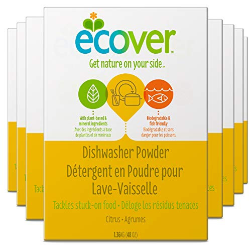 Ecover Dishwasher Soap Powder Citrus 48 Ounce  Pack 8