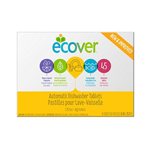 Ecover Automatic Dishwasher Soap Tablets Citrus 45 Count