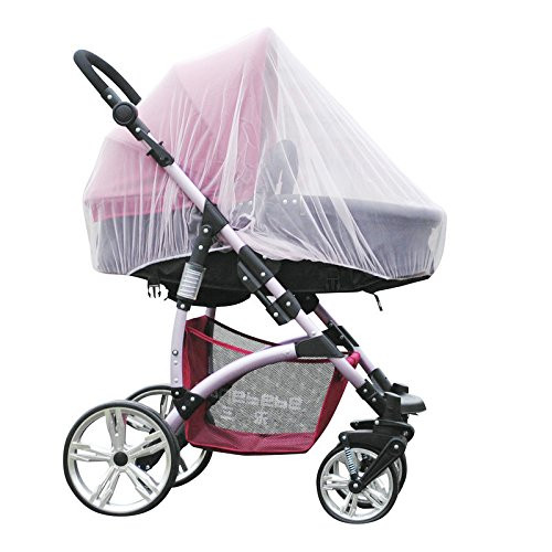 Xcivi Mosquito Net  Insect Bug Net for Baby Strollers Infant Carriers Car Seats Cradles  White