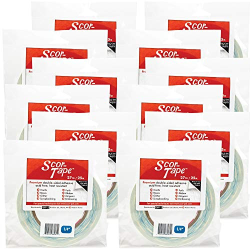 Scor Pal Products Scor Tape 25 X27yds 12 Pkg 27 Yards 12 Pack