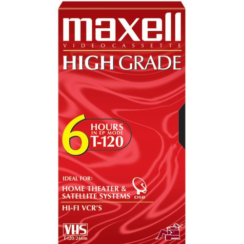 MAXELL TAPES 224915 T 120 HGX GOLD CONSUMER TAPE