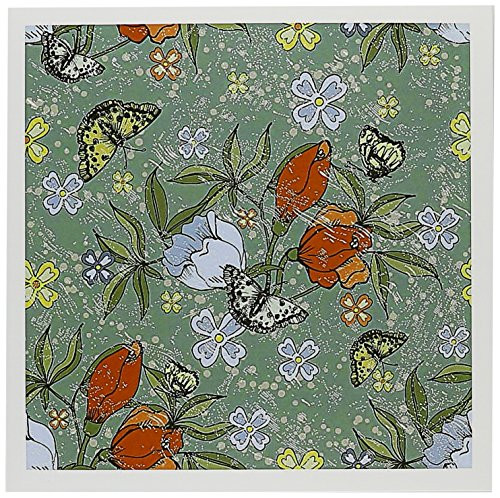 3dRose Pretty Orange Flowers and Yellow Butterflies On A Blue Background Greeting Cards 6 x 6 inches set of 6 gc 65282 1 3dRose Pretty Orange Flowers and Yellow Butterflies On A Blue Background Greeting Cards 6 x 6 inches set of 6 gc 65282 1
