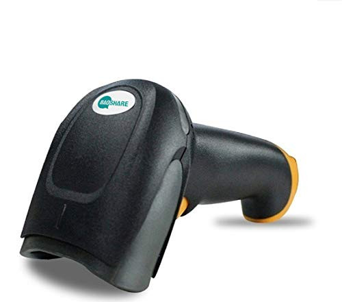 BAOSHARE Barcode Laser Scanner, Wired Handheld USB Automatic 1D Barcode Scanner Reader with USB Cable for Supermarket POS System (Laser-1D-01 1pack)
