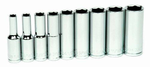 Williams 31940 9 Piece 3 8 Inch Drive Deep 6 Point Socket Set