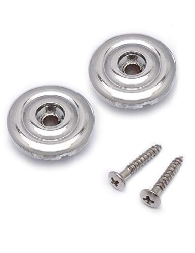 Metallor Bass Guitar String Trees String Retainer Guides for Bass Guitar Parts Replacement Pack of 2pcs with Mounting Screws  Chrome