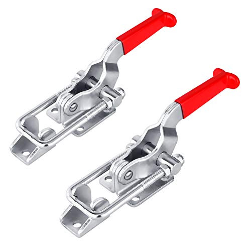 ZHONG AN 2 Pack Heavy Duty Adjustable Latch U Bolt Self lock Toggle Clamp2000lbs Capacity