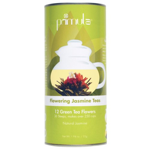 Primula Tea Flowers  12 Pack  36 Steeps Makes 250 Cups  Green Tea Flowers with Natural Jasmine  Handpicked Ingredients