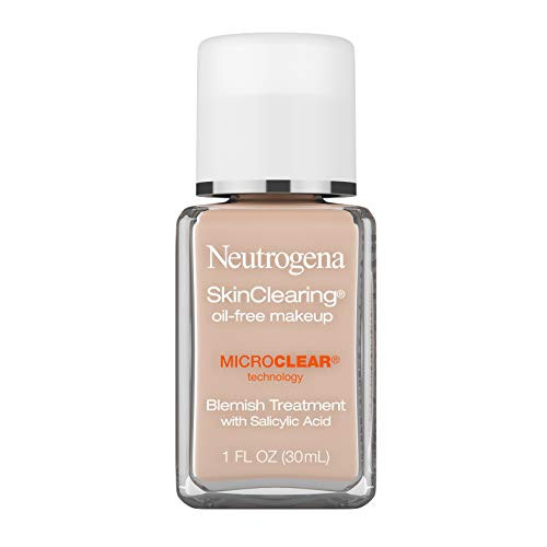 Neutrogena SkinClearing Oil Free Acne and Blemish Fighting Liquid Foundation with Salicylic Acid Acne Medicine Shine Controlling for Acne Prone Skin 20 Natural Ivory 1 fl oz Neutrogena SkinClearing Oil Free Acne and Blemish Fighting Liquid Foundation with Salicylic Acid Acne Medicine Shine Controlling for Acne Prone Skin 20 Natural Ivory 1 fl oz