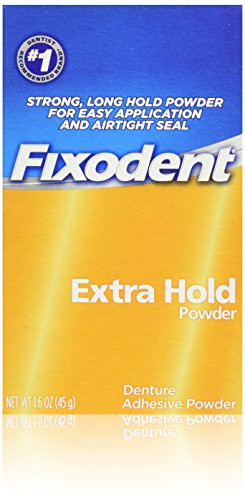 Fixodent Denture Adhesive Powder Extra Hold   16 Oz