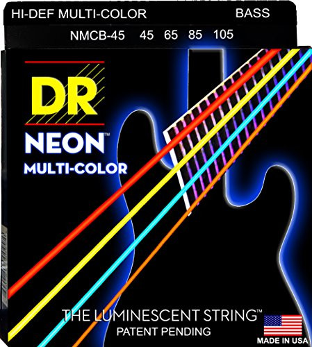 DR Strings HI DEF NEON Bass Guitar Strings  NMCB 45