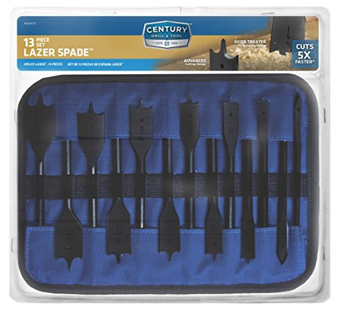 Century Drill   Tool 36413 Lazer Spade Bit Set 13 Piece