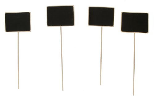 Darice David Tutera 4-Piece Chalkboard Stakes Darice David Tutera 4-Piece Chalkboard Stakes