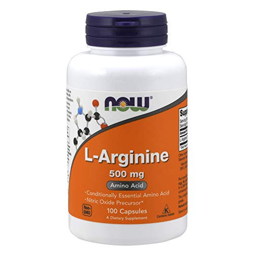 NOW Supplements L Arginine 500 mg Nitric Oxide Precursor* Amino Acid 100 Capsules NOW Supplements L Arginine 500 mg Nitric Oxide Precursor* Amino Acid 100 Capsules